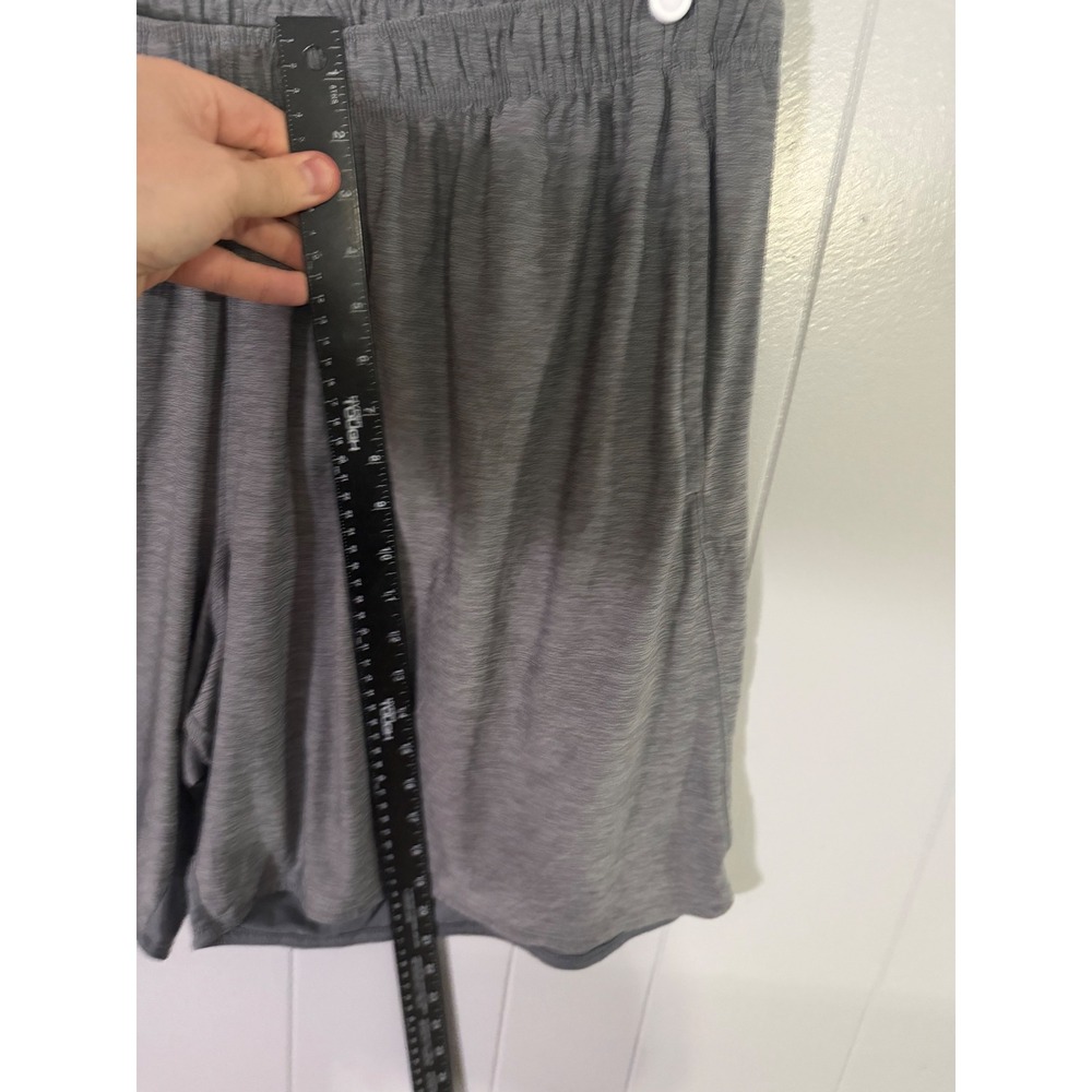 Athletic Works Shorts Mens 3XL Gray DriWorks Heathered Performance Gym 5598 - Picture 5 of 7